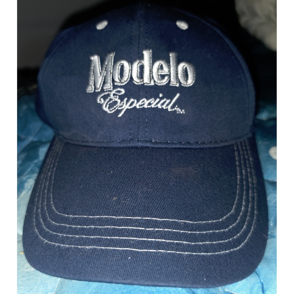 Modelo Especial Cerveza Baseball Cap Mens Navy Blue Beer Hat Adjustable BDA
